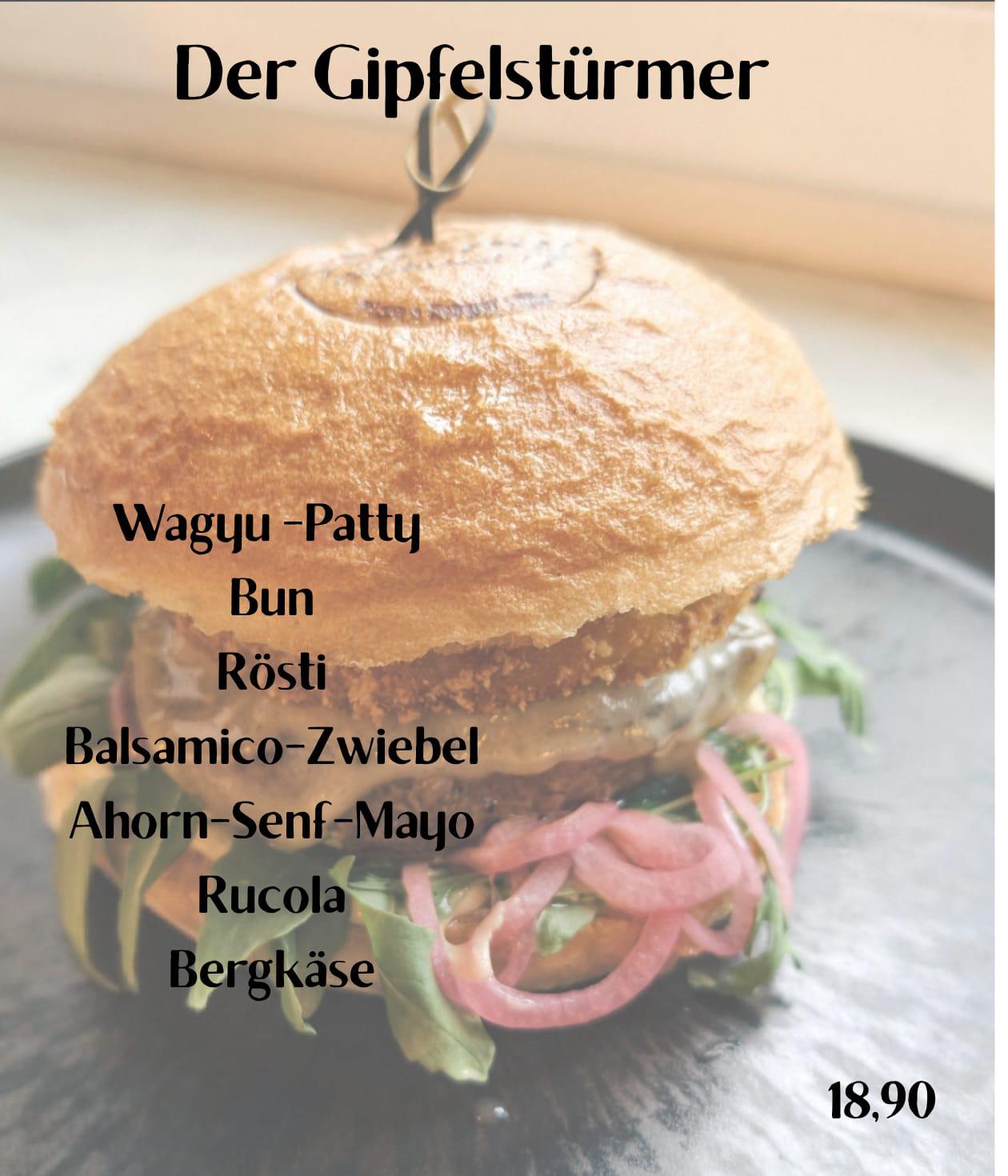 Monatsburger „Gipfelstürmer“